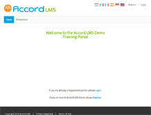 Tablet Screenshot of demo.accordlms.com